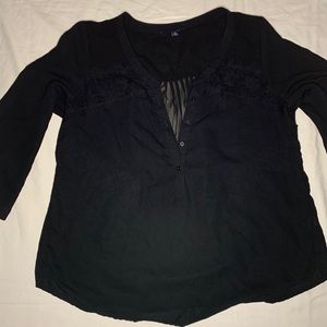 American eagle black blouse